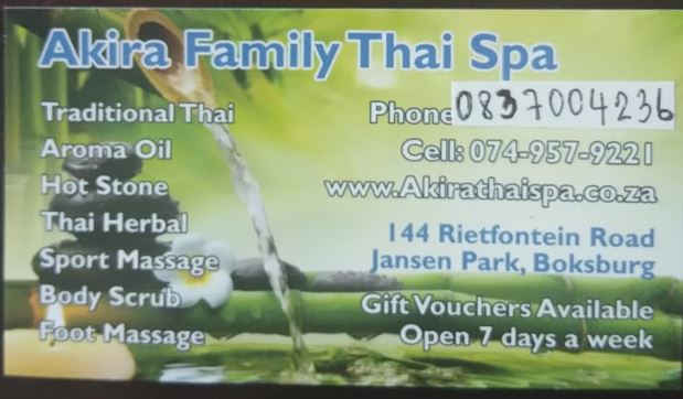 Akira Family Thai Spa showcase 1