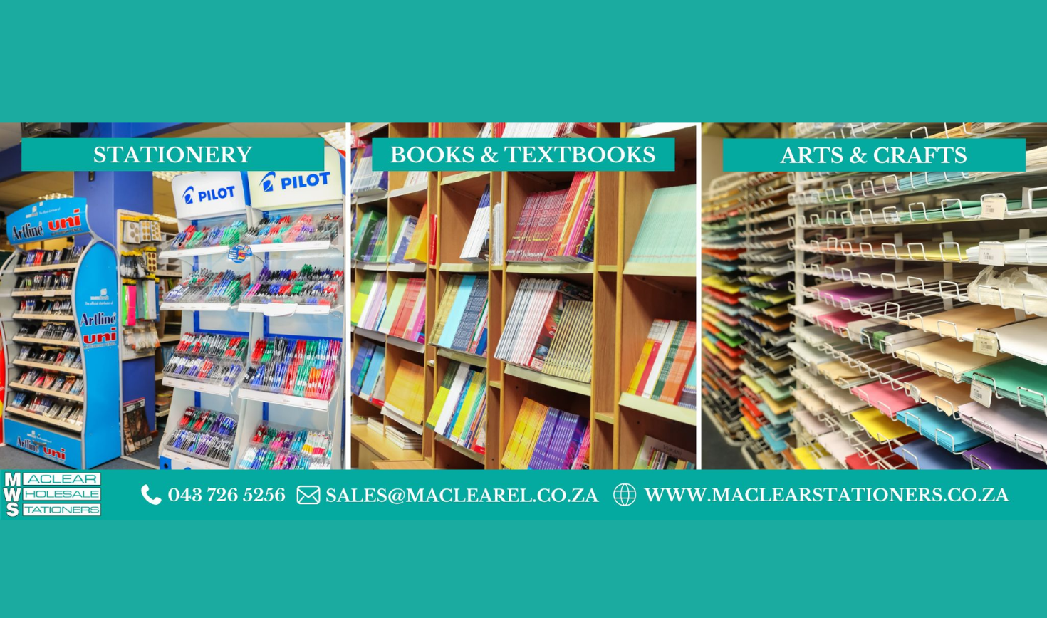 Maclear Wholesale Stationers showcase 1